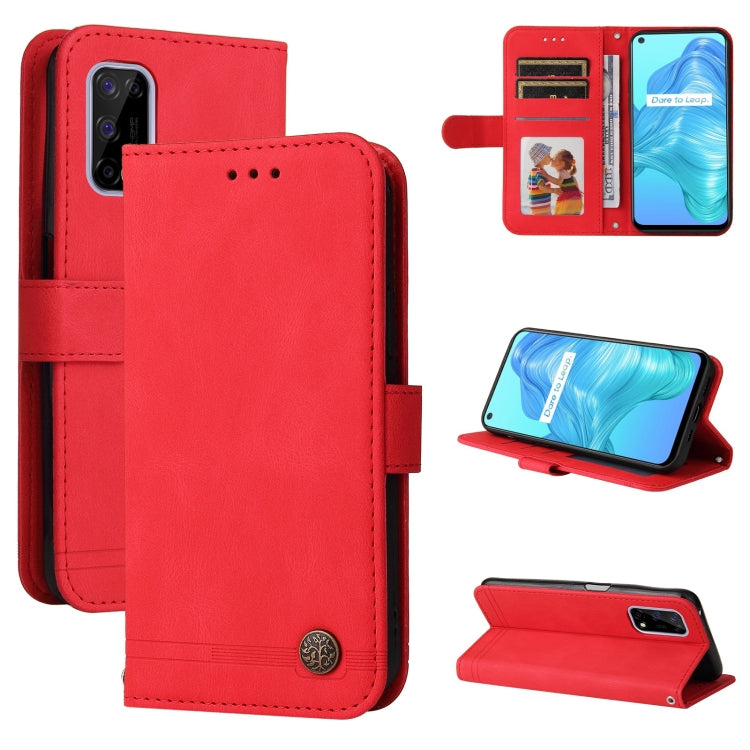 Skin Feel Life Tree Metal Button Horizontal Flip Leather Case with Holder & Card Slot & Wallet & Photo Frame & Strap, For OnePlus Nord 2 5G, For OnePlus Nord CE 5G, For OPPO Realme 7 5G / V5 5G, For Xiaomi Redmi 10, For Xiaomi Mi 11T Pro / Mi 11T      ...