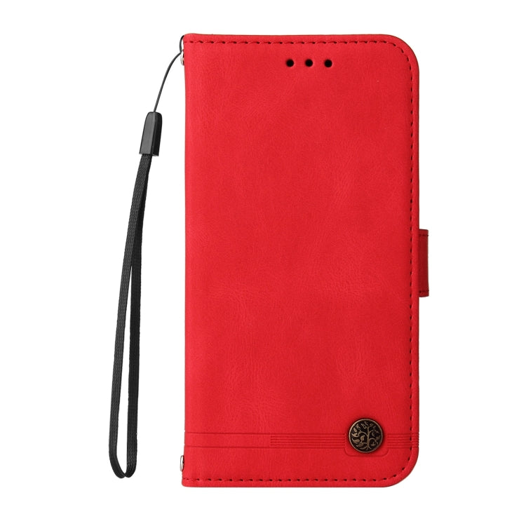 Skin Feel Life Tree Metal Button Horizontal Flip Leather Case with Holder & Card Slot & Wallet & Photo Frame & Strap, For Samsung Galaxy A72 5G / 4G