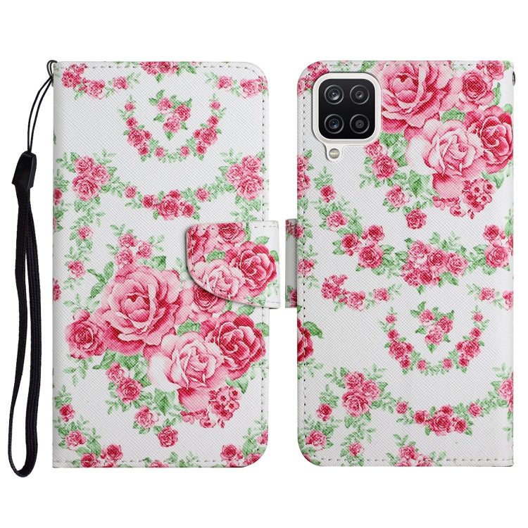 Painted Pattern Horizontal Flip Leather Case with Holder & Card Slot & Wallet, For Samsung Galaxy A22, For Samsung Galaxy A22 5G