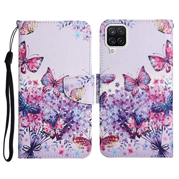 Painted Pattern Horizontal Flip Leather Case with Holder & Card Slot & Wallet, For Samsung Galaxy A22, For Samsung Galaxy A22 5G