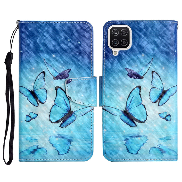 Painted Pattern Horizontal Flip Leather Case with Holder & Card Slot & Wallet, For Samsung Galaxy A22, For Samsung Galaxy A22 5G