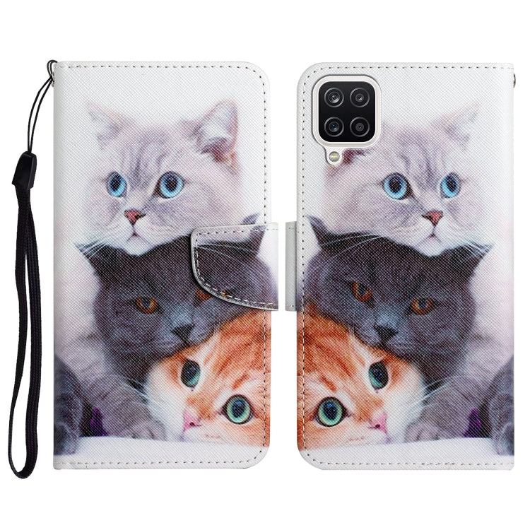 Painted Pattern Horizontal Flip Leather Case with Holder & Card Slot & Wallet, For Samsung Galaxy A22, For Samsung Galaxy A22 5G