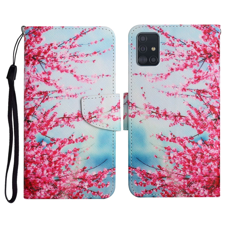Painted Pattern Horizontal Flip Leather Case with Holder & Card Slot & Wallet, For Samsung Galaxy A50, For Samsung Galaxy A51
