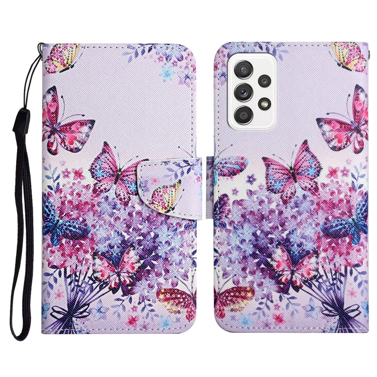 Painted Pattern Horizontal Flip Leather Case with Holder & Card Slot & Wallet, For Samsung Galaxy A52 5G / 4G, For Samsung Galaxy A70