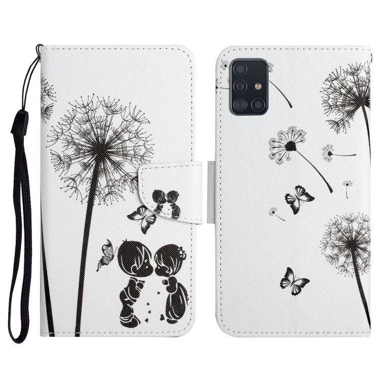 Painted Pattern Horizontal Flip Leather Case with Holder & Card Slot & Wallet, For Samsung Galaxy A71, For Samsung Galaxy A72 5G / 4G