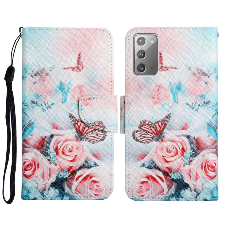 Painted Pattern Horizontal Flip Leather Case with Holder & Card Slot & Wallet, For Samsung Galaxy Note20, For Samsung Galaxy Note20 Ultra