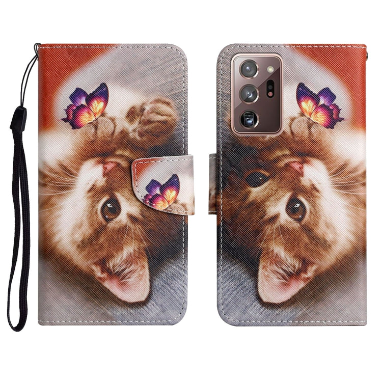 Painted Pattern Horizontal Flip Leather Case with Holder & Card Slot & Wallet, For Samsung Galaxy Note20, For Samsung Galaxy Note20 Ultra