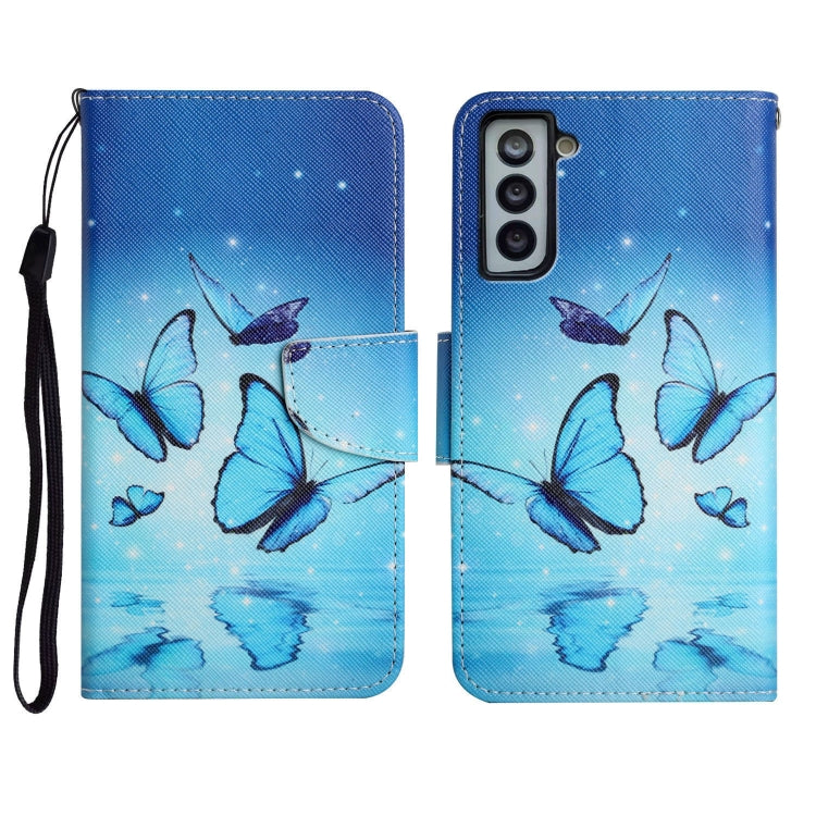 Painted Pattern Horizontal Flip Leather Case with Holder & Card Slot & Wallet, For Samsung Galaxy S21 FE 5G, For Samsung Galaxy S21+ 5G