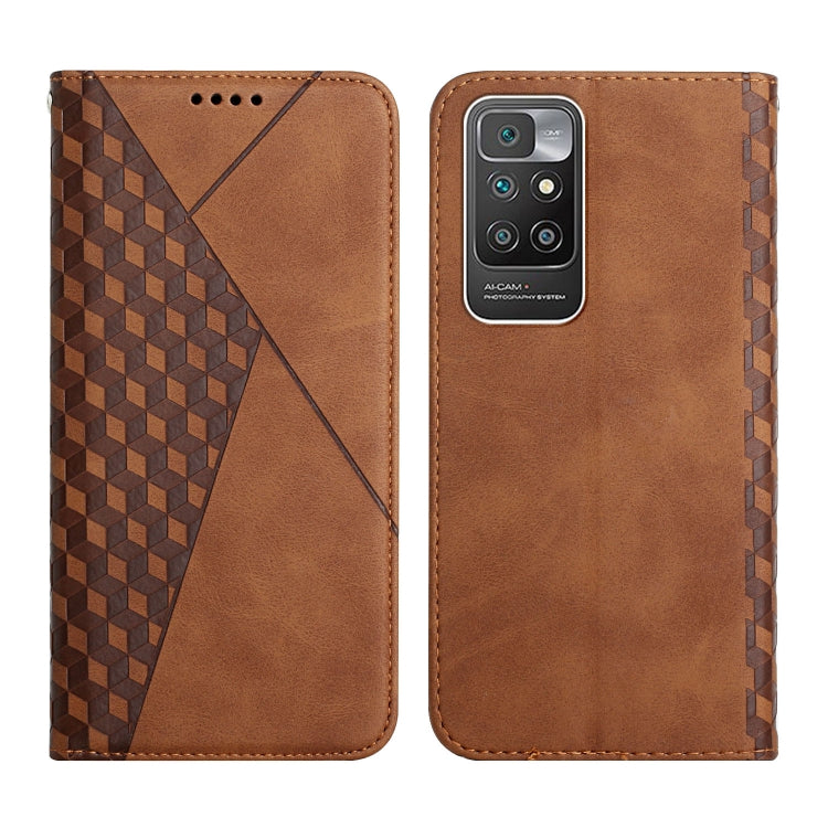 Diamond Pattern Splicing Skin Feel Magnetic Horizontal Flip Leather Case with Card Slots & Holder & Wallet, For OPPO A16s / A16 / A54s / A53s 5G / A55 5G, For OPPO Realme V13 5G / Realme 8 5G, For Xiaomi Redmi 10                                        ...