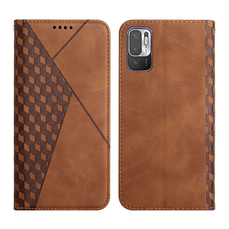 Diamond Pattern Splicing Skin Feel Magnetic Horizontal Flip Leather Case with Card Slots & Holder & Wallet, For OPPO A16s / A16 / A54s / A53s 5G / A55 5G, For OPPO Realme V13 5G / Realme 8 5G, For Xiaomi Redmi 10                                        ...