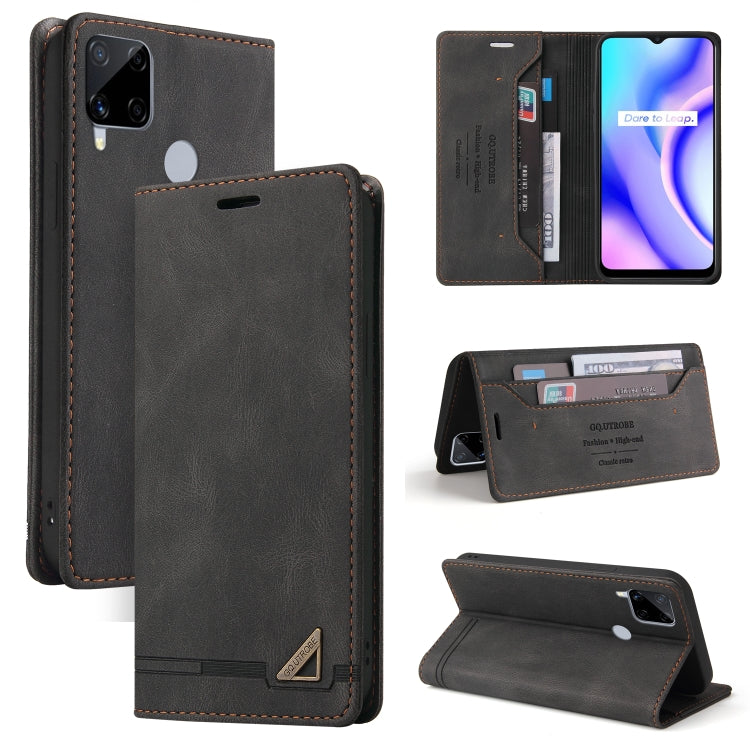 Skin Feel Anti-theft Brush Horizontal Flip Leather Case with Holder & Card Slots & Wallet, For OPPO Realme C11, For OPPO Realme C15, For OPPO Realme C21, For OPPO Realme GT, For OPPO Reno5 Pro 5G, For OPPO Realme 8, For OPPO Realme V13