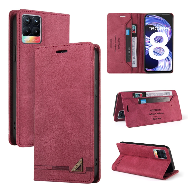 Skin Feel Anti-theft Brush Horizontal Flip Leather Case with Holder & Card Slots & Wallet, For OPPO Realme C11, For OPPO Realme C15, For OPPO Realme C21, For OPPO Realme GT, For OPPO Reno5 Pro 5G, For OPPO Realme 8, For OPPO Realme V13