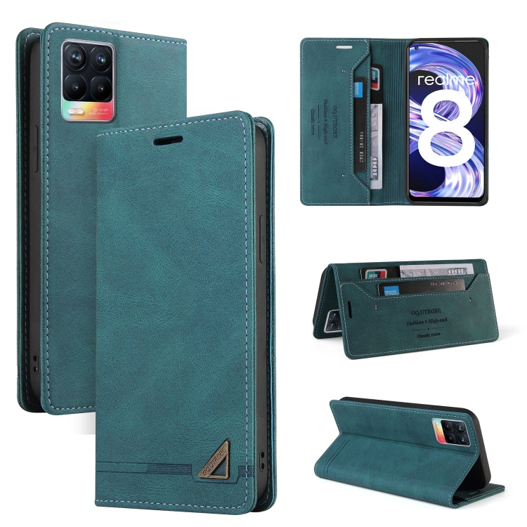 Skin Feel Anti-theft Brush Horizontal Flip Leather Case with Holder & Card Slots & Wallet, For OPPO Realme C11, For OPPO Realme C15, For OPPO Realme C21, For OPPO Realme GT, For OPPO Reno5 Pro 5G, For OPPO Realme 8, For OPPO Realme V13