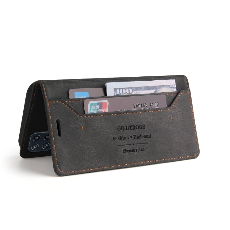 Skin Feel Anti-theft Brush Horizontal Flip Leather Case with Holder & Card Slots & Wallet, For Samsung Galaxy M32