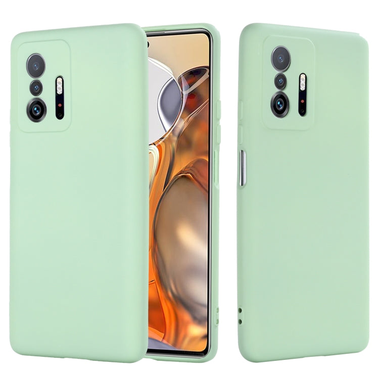 Solid Color Liquid Silicone Dropproof Full Coverage Protective Case, For ZTE Blade V30, For Xiaomi 11T 5G, For Xiaomi Redmi 10