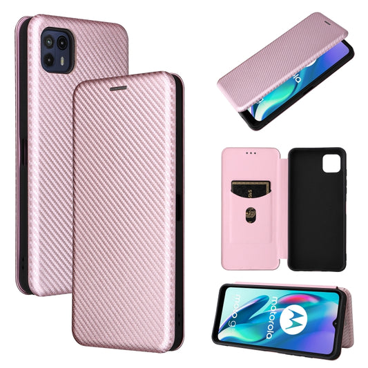 Carbon Fiber Texture Magnetic Horizontal Flip TPU + PC + PU Leather Case with Card Slot, For Motorola Moto G50 5G, For ZTE Blade A31, For ZTE Blade V30 Vita