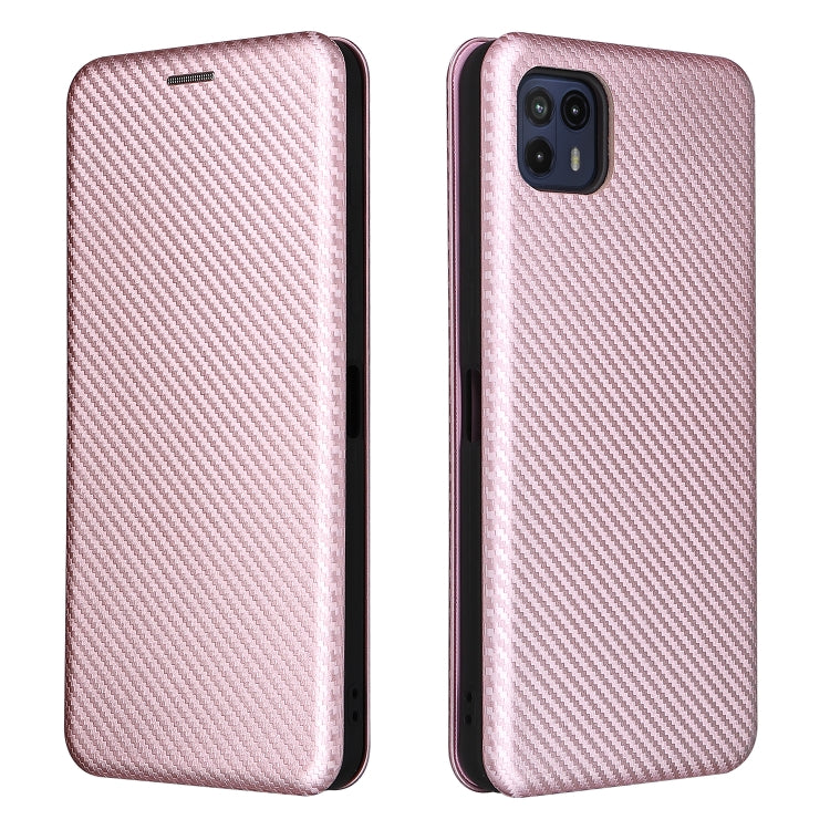 Carbon Fiber Texture Magnetic Horizontal Flip TPU + PC + PU Leather Case with Card Slot, For Motorola Moto G50 5G, For ZTE Blade A31, For ZTE Blade V30 Vita