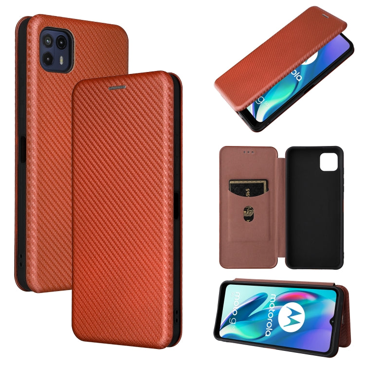 Carbon Fiber Texture Magnetic Horizontal Flip TPU + PC + PU Leather Case with Card Slot, For Motorola Moto G50 5G, For ZTE Blade A31, For ZTE Blade V30 Vita