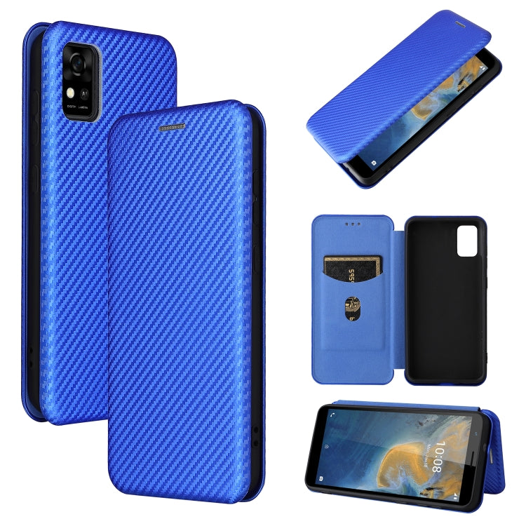 Carbon Fiber Texture Magnetic Horizontal Flip TPU + PC + PU Leather Case with Card Slot, For Motorola Moto G50 5G, For ZTE Blade A31, For ZTE Blade V30 Vita