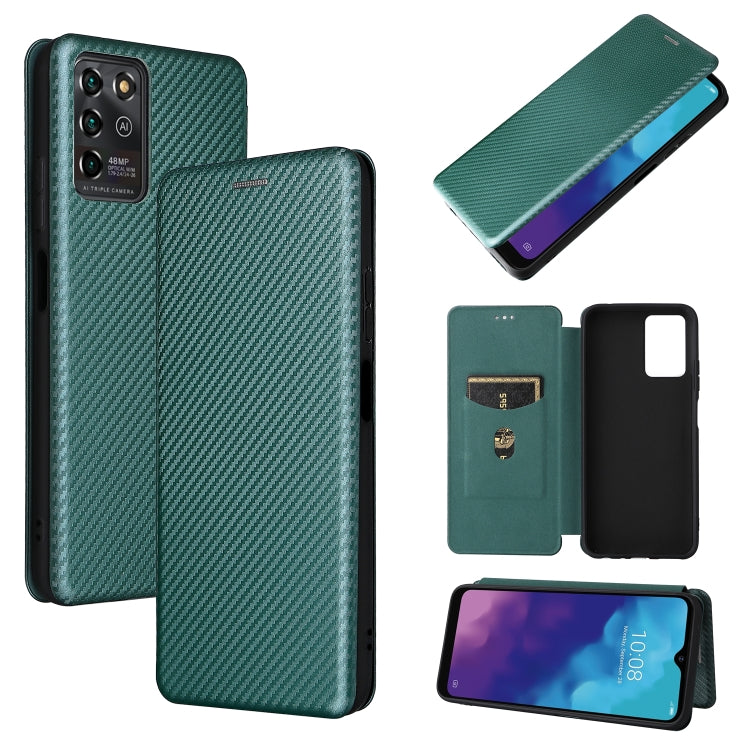 Carbon Fiber Texture Magnetic Horizontal Flip TPU + PC + PU Leather Case with Card Slot, For Motorola Moto G50 5G, For ZTE Blade A31, For ZTE Blade V30 Vita