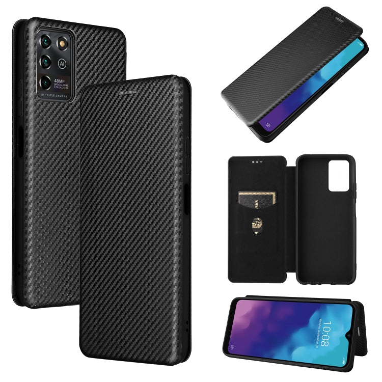 Carbon Fiber Texture Magnetic Horizontal Flip TPU + PC + PU Leather Case with Card Slot, For Motorola Moto G50 5G, For ZTE Blade A31, For ZTE Blade V30 Vita
