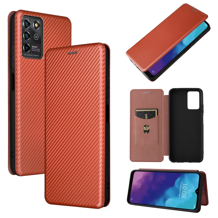 Carbon Fiber Texture Magnetic Horizontal Flip TPU + PC + PU Leather Case with Card Slot, For Motorola Moto G50 5G, For ZTE Blade A31, For ZTE Blade V30 Vita