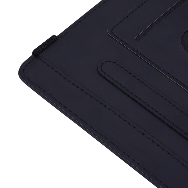 Calf Pattern Double Folding Design Embossed Leather Case with Holder & Card Slots & Pen Slot & Elastic Band, For Xiaomi Mi Pad 5 / 5 Pro