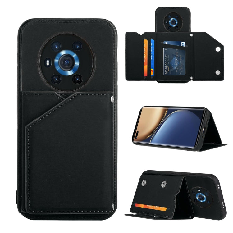 Skin Feel PU + TPU + PC Back Cover Shockproof Case with Card Slots & Holder & Photo Frame, For Honor Magic3, For vivo X70, For vivo X70 Pro, For vivo X70 Pro+
