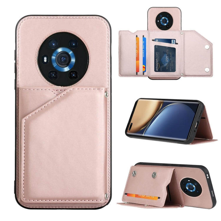 Skin Feel PU + TPU + PC Back Cover Shockproof Case with Card Slots & Holder & Photo Frame, For Honor Magic3, For vivo X70, For vivo X70 Pro, For vivo X70 Pro+