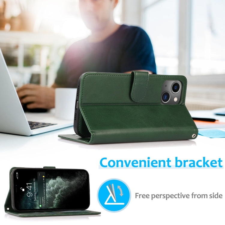 Calf Texture 2 in 1 Detachable Magnetic Back Cover Horizontal Flip Leather Case with Holder & Card Slots & Wallet & Photo Frame, For iPhone 13 mini, For iPhone 13, For iPhone 13 Pro, For iPhone 13 Pro Max