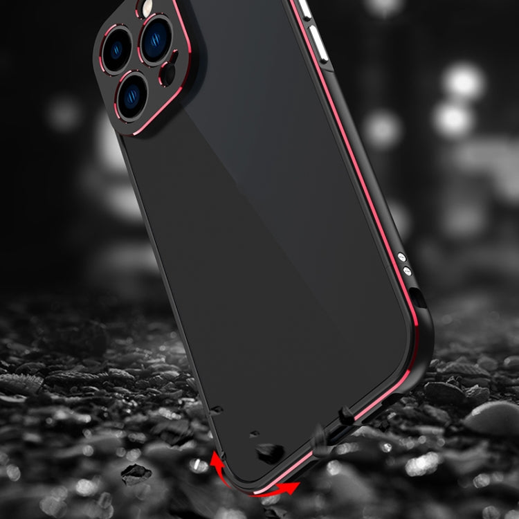 Aurora Series Lens Protector + Metal Frame Protective Case, For iPhone 13 Pro, For iPhone 13 Pro Max