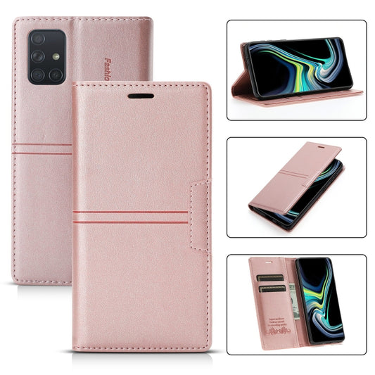 Dream Magnetic Suction Business Horizontal Flip PU Leather Case with Holder & Card Slot & Wallet, For Samsung Galaxy A91, For Samsung Galaxy A71 5G, For Samsung Galaxy A51 5G, For Samsung Galaxy A51 4G, For Samsung Galaxy Note9, For Samsung Galaxy Note...