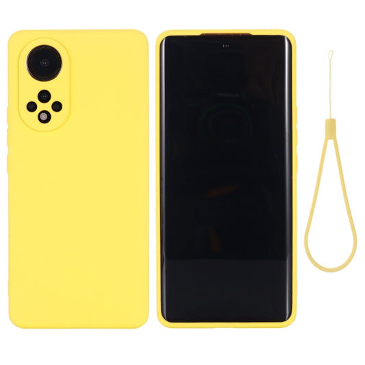 Solid Color Liquid Silicone Dropproof Full Coverage Protective Case, For Huawei Nova 9, For Huawei Nova 9 Pro