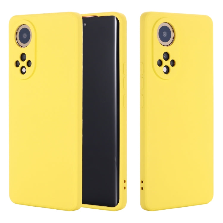 Solid Color Liquid Silicone Dropproof Full Coverage Protective Case, For Huawei Nova 9, For Huawei Nova 9 Pro