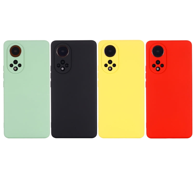 Solid Color Liquid Silicone Dropproof Full Coverage Protective Case, For Huawei Nova 9, For Huawei Nova 9 Pro