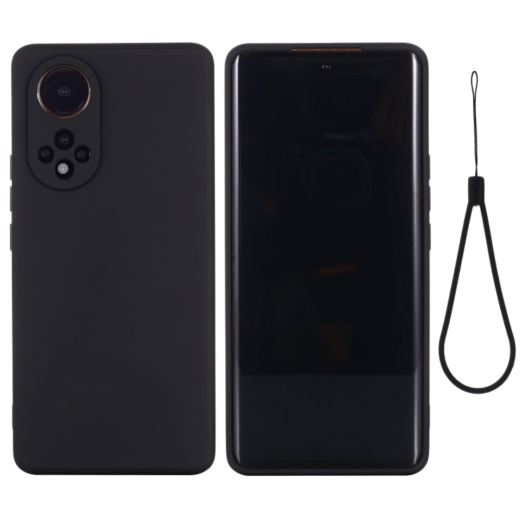 Solid Color Liquid Silicone Dropproof Full Coverage Protective Case, For Huawei Nova 9