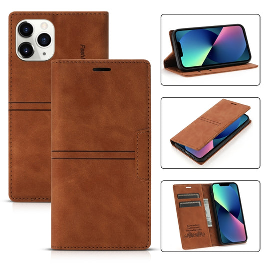 Dream Magnetic Suction Business Horizontal Flip PU Leather Case with Holder & Card Slot & Wallet, For iPhone 13 mini, For iPhone 13, For iPhone 13 Pro, For iPhone 13 Pro Max, For iPhone 12 mini, For iPhone 12 / 12 Pro, For iPhone 12 Pro Max, For iPhone 11