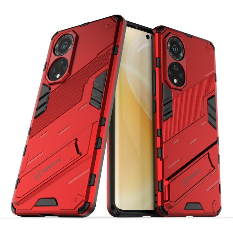 Punk Armor 2 in 1 PC + TPU Shockproof Case with Invisible Holder, For Huawei nova 9