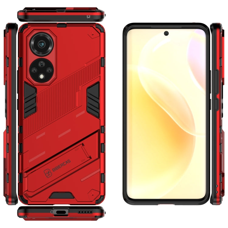 Punk Armor 2 in 1 PC + TPU Shockproof Case with Invisible Holder, For Huawei nova 9