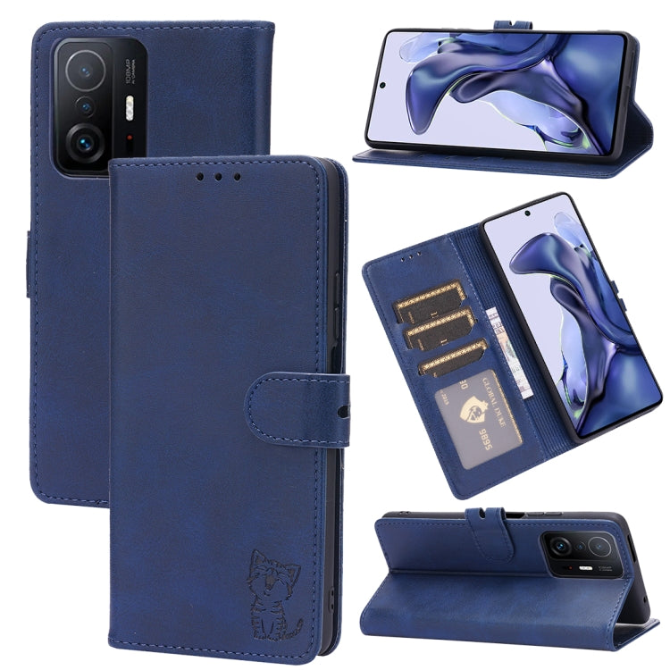 Embossed Happy Cat Pattern Horizontal Flip Leather Case with Holder & Card Slots & Wallet, For Xiaomi Redmi Note 10 Pro 5G, For Xiaomi Redmi 10, For Xiaomi Mi 11, For Xiaomi Mi 11T, For Xiaomi Mi 11 Ultra, For Xiaomi Mi 11 Lite, For Google Pixel 5a 5G ...