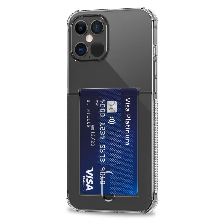 TPU Transparent Protective Case with Card Slots, For iPhone 13 Pro Max, For iPhone 13 Pro, For iPhone 13, For iPhone 13 mini
