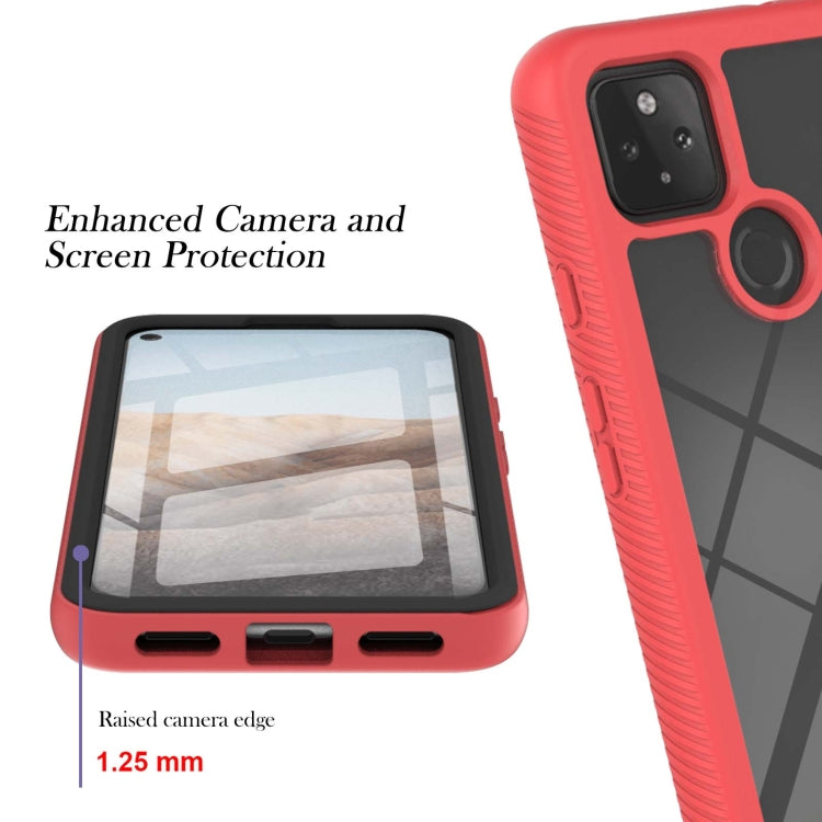 Starry Sky Solid Color Series Shockproof PC + TPU Protective Case with PET Film, For Google Pixel 5A 5G, For Motorola Moto Edge S / G100