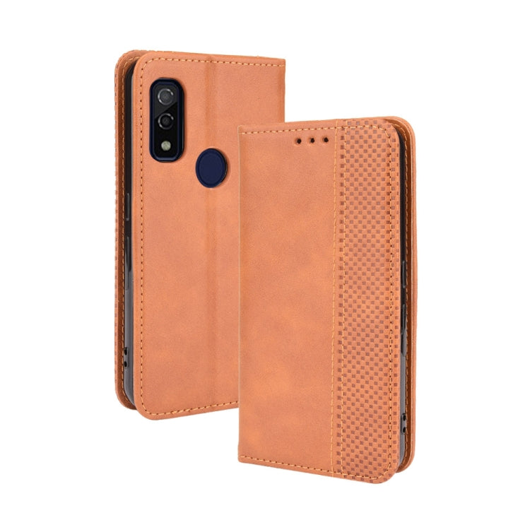 Magnetic Buckle Retro Crazy Horse Texture Horizontal Flip Leather Case with Holder & Card Slots & Photo Frame, For Fujitsu Arrows WE, For Blackview Oscal C20, For Nokia C30, For Nokia C50 5G, For Oukitel WP13 5G, For Aquos Sense6, For Aquos Zero6      ...
