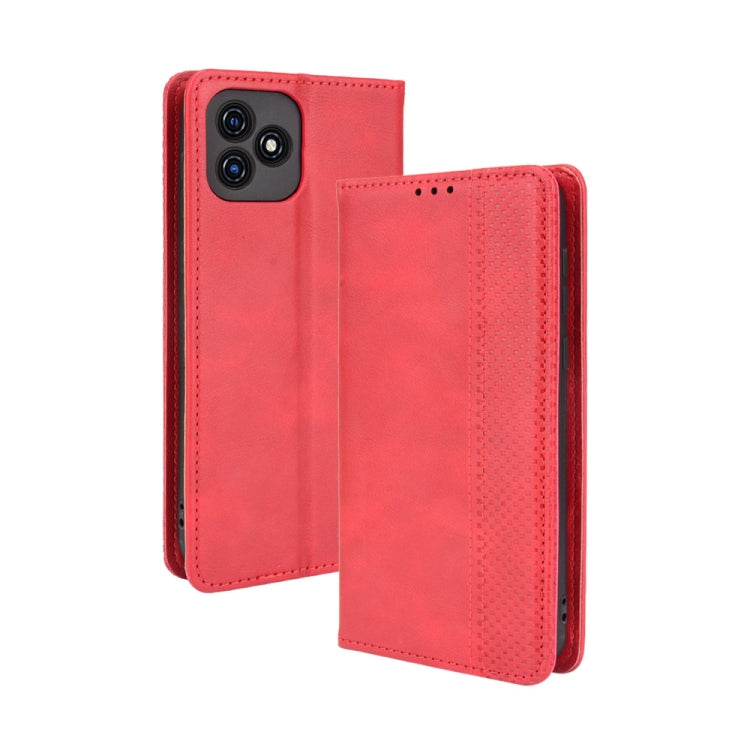 Magnetic Buckle Retro Crazy Horse Texture Horizontal Flip Leather Case with Holder & Card Slots & Photo Frame, For Fujitsu Arrows WE, For Blackview Oscal C20, For Nokia C30, For Nokia C50 5G, For Oukitel WP13 5G, For Aquos Sense6, For Aquos Zero6      ...