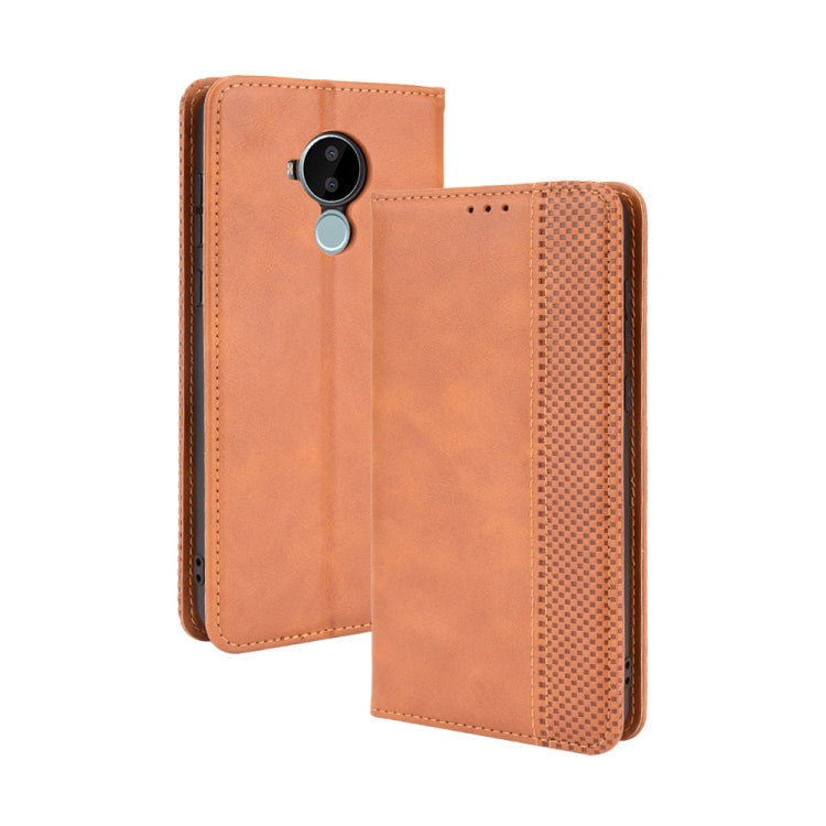 Magnetic Buckle Retro Crazy Horse Texture Horizontal Flip Leather Case with Holder & Card Slots & Photo Frame, For Fujitsu Arrows WE, For Blackview Oscal C20, For Nokia C30, For Nokia C50 5G, For Oukitel WP13 5G, For Aquos Sense6, For Aquos Zero6      ...
