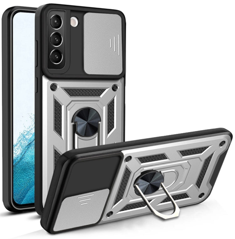Sliding Camera Cover Design TPU+PC Protective Case, For Samaung Galaxy S22 5G, For Samaung Galaxy S22+ 5G, For Samaung Galaxy S22 Ultra 5G