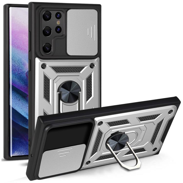 Sliding Camera Cover Design TPU+PC Protective Case, For Samaung Galaxy S22 5G, For Samaung Galaxy S22+ 5G, For Samaung Galaxy S22 Ultra 5G