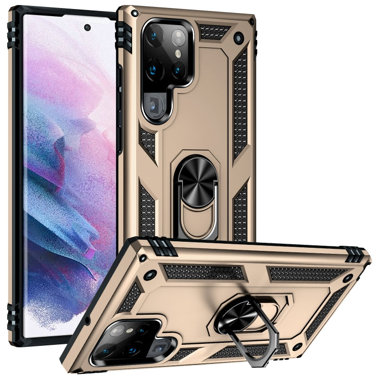 Shockproof TPU + PC Protective Case with 360 Degree Rotating Holder, For Samaung Galaxy S22 5G, For Samaung Galaxy S22+ 5G, For Samaung Galaxy S22 Ultra 5G