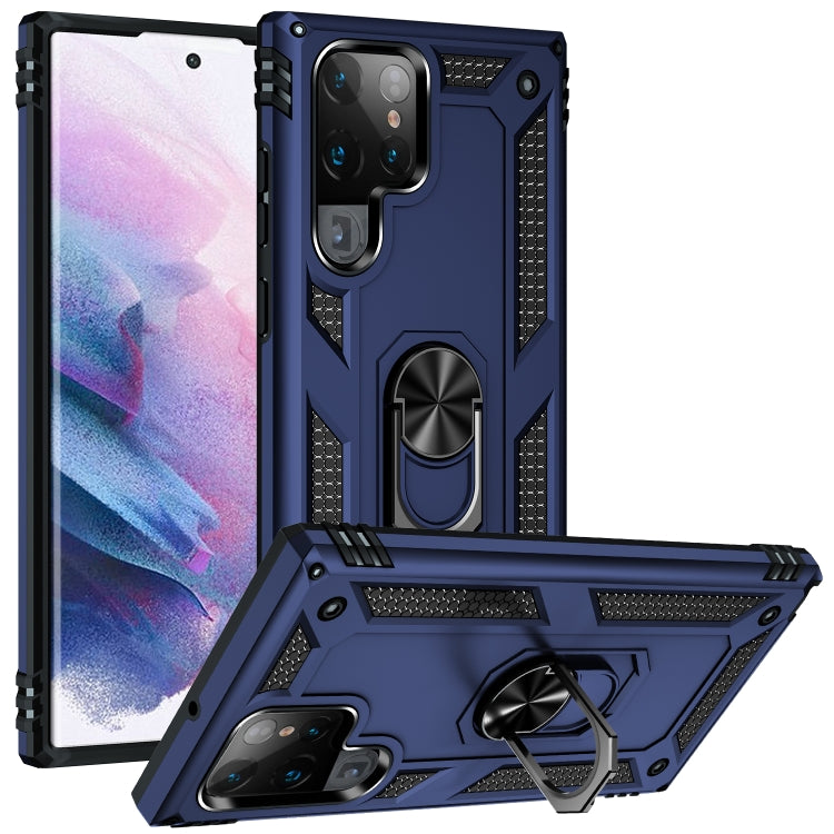 Shockproof TPU + PC Protective Case with 360 Degree Rotating Holder, For Samaung Galaxy S22 5G, For Samaung Galaxy S22+ 5G, For Samaung Galaxy S22 Ultra 5G