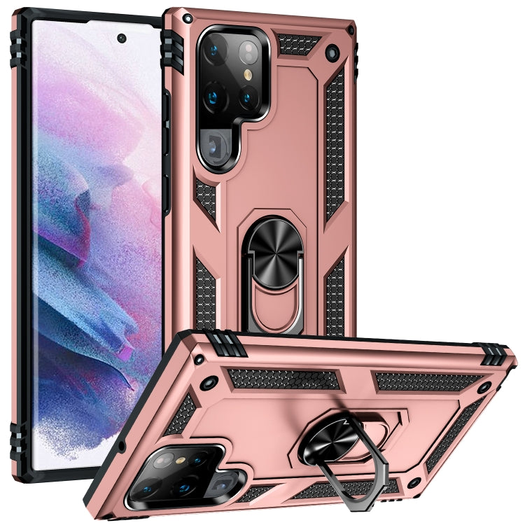 Shockproof TPU + PC Protective Case with 360 Degree Rotating Holder, For Samaung Galaxy S22 5G, For Samaung Galaxy S22+ 5G, For Samaung Galaxy S22 Ultra 5G